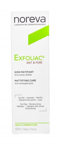 Норева Матирующий и поросуживающий крем Mat &amp; Pore, 30 мл (Noreva, Exfoliac), фото-2