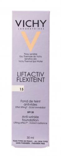 Виши Крем тональный против морщин для всех типов кожи Флексилифт, тон 15 опаловый, 30 мл (Vichy, Liftactiv Flexilift Teint), фото-3
