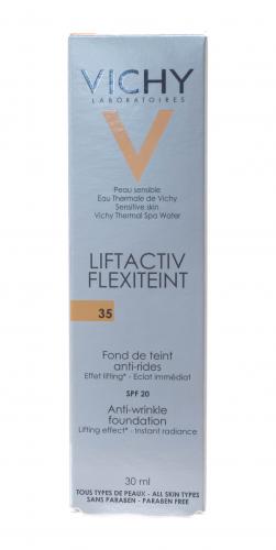 Виши Крем тональный против морщин для всех типов кожи Флексилифт, тон 35 песочный 30 мл (Vichy, Liftactiv Flexilift Teint), фото-4