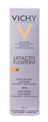 Виши Крем тональный против морщин для всех типов кожи Флексилифт, тон 35 песочный 30 мл (Vichy, Liftactiv Flexilift Teint), фото-5