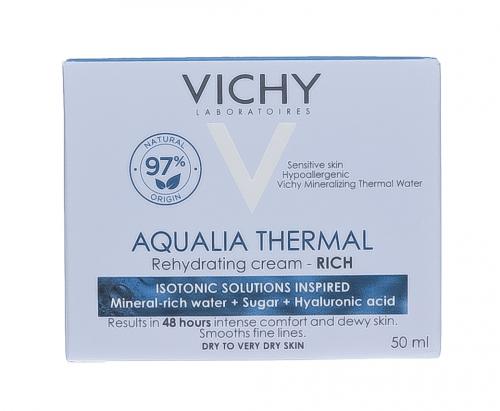 Виши Увлажняющий насыщенный крем для сухой и очень сухой кожи лица, 50 мл (Vichy, Aqualia Thermal), фото-5