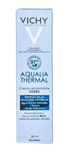 Виши Увлажняющий легкий крем для нормальной кожи лица, 30 мл (Vichy, Aqualia Thermal), фото-5