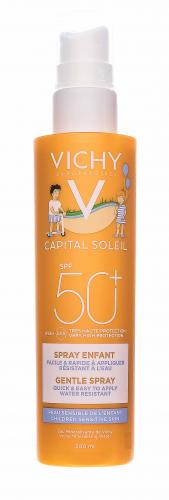 Виши Детский солнцезащитный спрей для лица и тела SPF 50+, 200 мл (Vichy, Capital Soleil), фото-3