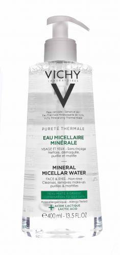 Виши Мицеллярная вода с минералами для жирной и комбинированной кожи, 400 мл (Vichy, ), фото-3