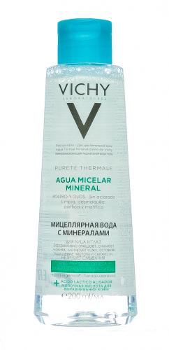 Виши Мицеллярная вода с минералами для жирной и комбинированной кожи, 200 мл (Vichy, Purete Thermal), фото-3