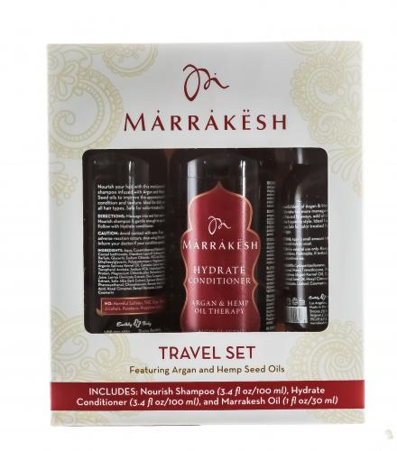 Подарочный набор Марракеш: шампунь+кондиционер+масло для волос,  2*90 мл + 30 мл
