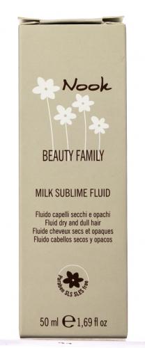 Нук Флюид «Milk Sublime» для поврежденных волос Ph 7,2 50 мл (Nook, Beauty Family, Milk Sublime), фото-2