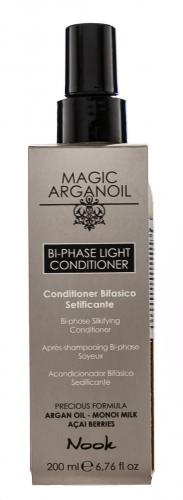 Нук Двухфазный спрей-кондиционер для волос Bi-Phase Light Conditioner, 200 мл (Nook, Magic Arganoil, Secret), фото-2