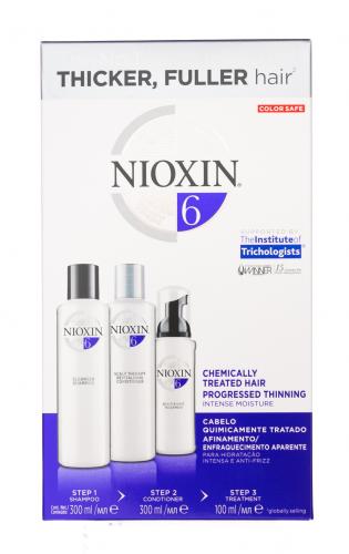 Ниоксин Подарочный набор XXL (Система 6) 300 мл+300 мл+100 мл (Nioxin, 3D система ухода, System 6), фото-2