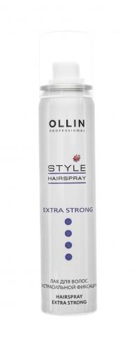 Оллин Лак для волос экстрасильной фиксации, 75 мл (Ollin Professional, Style), фото-2