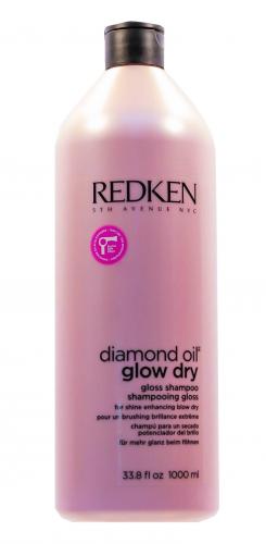 Редкен Diamond Oil Glow Dry Шампунь 1000 мл (Redken, Уход за волосами, Diamond Oil), фото-2