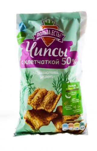 Чипсы &quot;Польза есть&quot; с клетчаткой, душистый укроп, 90 г (), фото-2
