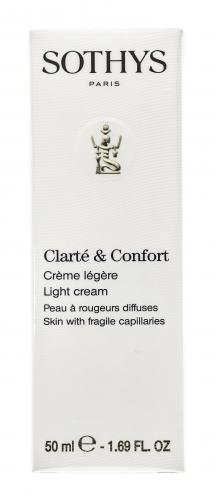 Сотис Париж Легкий крем Clarte &amp; Comfort для чувствительной кожи и кожи с куперозом, 50 мл (Sothys Paris, Clarte & Comfort), фото-7
