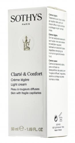 Сотис Париж Легкий крем Clarte &amp; Comfort для чувствительной кожи и кожи с куперозом, 50 мл (Sothys Paris, Clarte & Comfort), фото-9