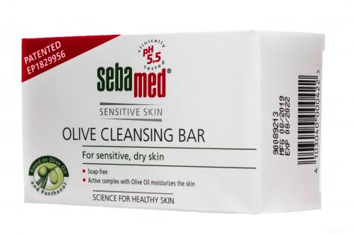 Себамед Мыло для лица оливковое Olive cleansing bar, 150 г (Sebamed, Sensitive Skin), фото-3