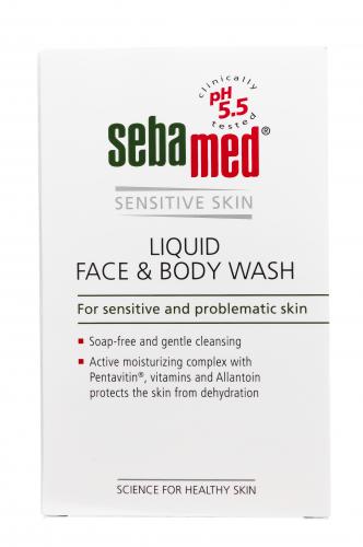 Себамед Гель для лица и тела очищающий Liquid face and body wash, 200 мл (Sebamed, Sensitive Skin), фото-5