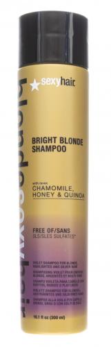 Секси Хаир Шампунь сияющий блонд без сульфатов Bright Blonde Shampoo 300 мл (Sexy Hair, Blonde Sexy Hair), фото-2