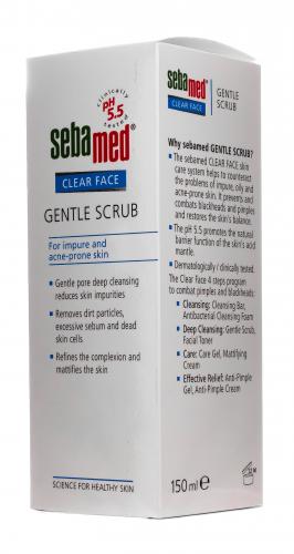 Себамед Скраб для лица мягкий Gentle Scrub, 150 мл (Sebamed, Clear Face), фото-4