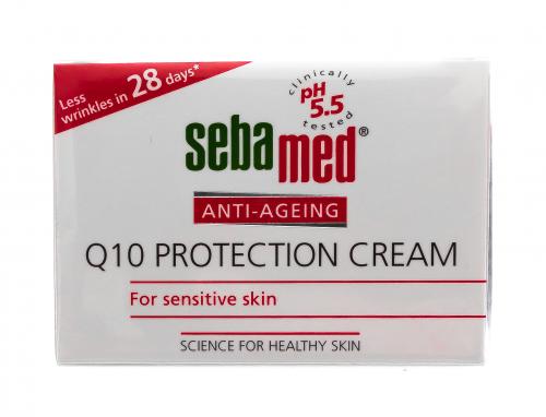Себамед Крем для лица антивозрастной защитный Q10 Protection Cream, 50 мл (Sebamed, Anti-Ageing), фото-5