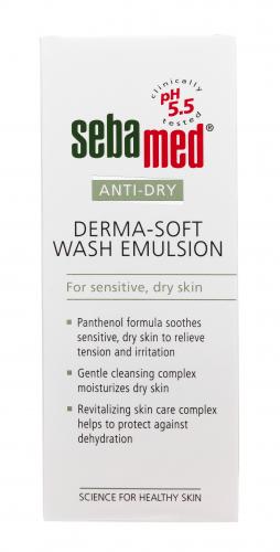 Себамед Эмульсия очищающая мягкая Derma-Soft Wash Emulsion, 200 мл (Sebamed, Anti-Dry), фото-3
