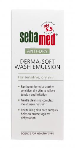Себамед Эмульсия очищающая мягкая Derma-Soft Wash Emulsion, 200 мл (Sebamed, Anti-Dry), фото-6