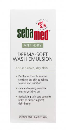 Себамед Эмульсия очищающая мягкая Derma-Soft Wash Emulsion, 200 мл (Sebamed, Anti-Dry), фото-8