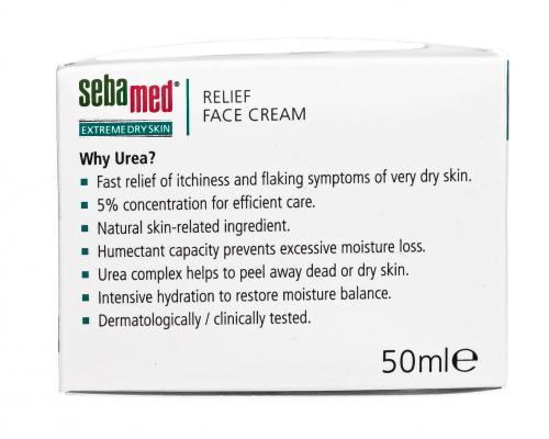 Себамед Крем для лица Relief face cream 5 % urea, 50 мл (Sebamed, Extreme Dry Skin), фото-6
