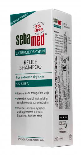 Шампунь для волос Relief shampoo 5 % urea, 200 мл (Extreme Dry Skin), фото-3