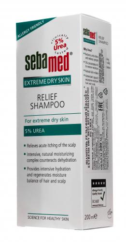 Себамед Шампунь для волос Relief shampoo 5 % urea, 200 мл (Sebamed, Extreme Dry Skin), фото-3