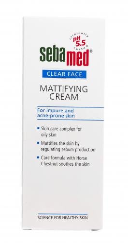 Себамед Крем для лица матирующий Mattifying Cream, 50 мл (Sebamed, Clear Face), фото-2