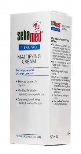 Себамед Крем для лица матирующий Mattifying Cream, 50 мл (Sebamed, Clear Face), фото-3