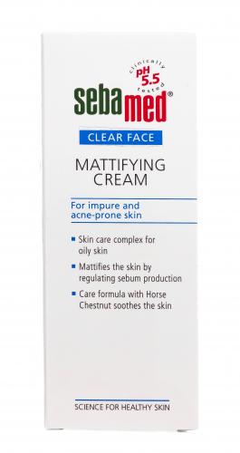 Себамед Крем для лица матирующий Mattifying Cream, 50 мл (Sebamed, Clear Face), фото-7