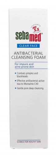 Себамед Пенка для лица очищающая антибактериальная Antibacterial Cleansing Foam, 150 мл (Sebamed, Clear Face), фото-6