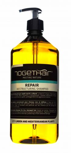 Ту Гет Хэйр Восстанавливающий шампунь для ломких и повреждённых волос 1000 мл (Togethair, Repair), фото-2