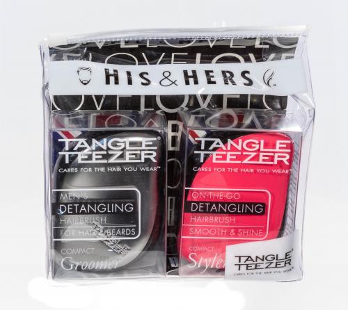 Тангл Тизер Compact Styler His&amp;Hers набор расчесок для волос (Tangle Teezer, Tangle Teezer Compact Styler), фото-2
