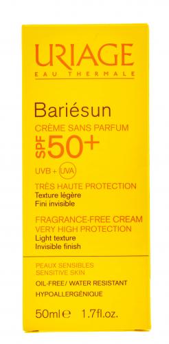 Урьяж Солнцезащитный крем без ароматизаторов SPF50+  Барьесан 50 мл (Uriage, Bariesun), фото-2