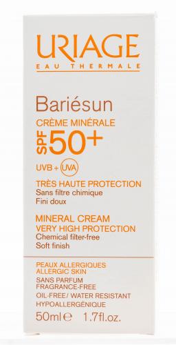 Урьяж Барьесан Минеральный крем для хрупкой аллергичной кожи SPF50+, 50 мл (Uriage, Bariesun), фото-2