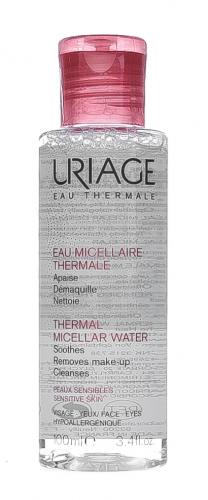 Урьяж Мицеллярная вода для чувствительной кожи, 100 мл (Uriage, Гигиена Uriage), фото-2