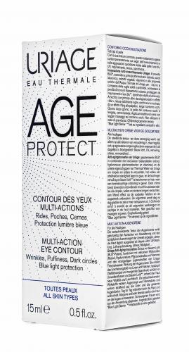 Урьяж Age Protect Многофункциональный Крем для кожи контура глаз, 15 мл (Uriage, Age Protect), фото-3
