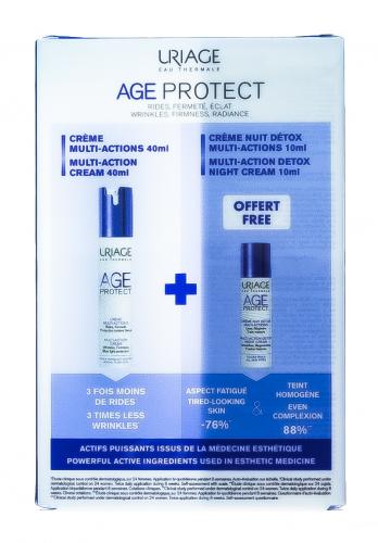 Урьяж Набор Age Protect  Дневной крем 40 мл + Ночной крем-детокс 10 мл (Uriage, Age Protect), фото-5