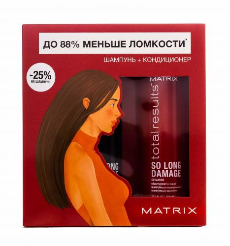 Матрикс Весенний набор для восстановления волос So Long Damage  (Шампунь, 300 мл + Кондиционер, 300 мл) (Matrix, Total results, So Long Damage), фото-3