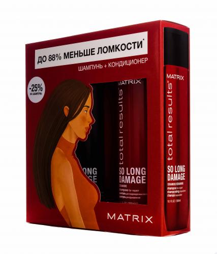 Матрикс Весенний набор для восстановления волос So Long Damage  (Шампунь, 300 мл + Кондиционер, 300 мл) (Matrix, Total results, So Long Damage), фото-4