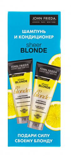 Джон Фрида Набор &quot;Сила блонда&quot; (Осветляющий шампунь Go Blonder, 250 мл + Осветляющий кондиционер Go Blonder, 250 мл) (John Frieda, Sheer Blonde), фото-2