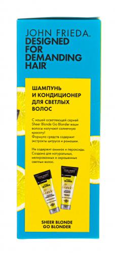 Джон Фрида Набор &quot;Сила блонда&quot; (Осветляющий шампунь Go Blonder, 250 мл + Осветляющий кондиционер Go Blonder, 250 мл) (John Frieda, Sheer Blonde), фото-4