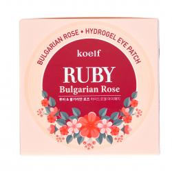 Патчи для глаз гидрогелевые с маслом болгарской розы Koelf Ruby&Bulgarian Rose Eye Patch, 60 шт