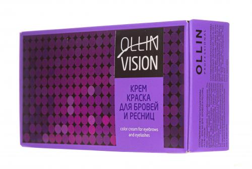 Оллин Набор &quot;Vision Set black (черный)&quot; (крем-краска для бровей и ресниц, 20 мл) (Ollin Professional, Окрашивание волос, Vision), фото-4