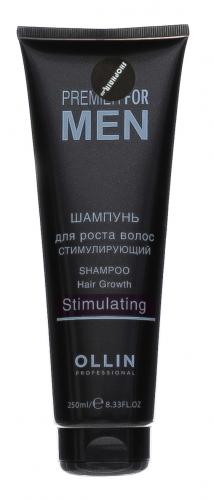 Оллин Стимулирующий шампунь для роста волос, 250 мл (Ollin Professional, Уход за волосами, Premier For Men), фото-2