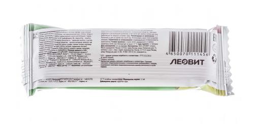 Батончик детоксикационный с яблоком и корицей, 25 г (Леовит, Detox), фото-2