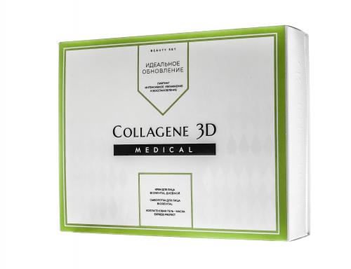 Медикал Коллаген 3Д Подарочный набор &quot;Идеальное обновление&quot; (Сыворотка BioRevital, 30 мл + Крем дневной BioRevital, 30 мл + Гель-маска Express Protect, 30 мл) (Medical Collagene 3D, BioRevital), фото-7