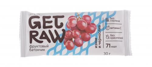 Батончик &quot;Get Raw&quot; фруктовый Изюм и чернослив, 30 г (), фото-2
